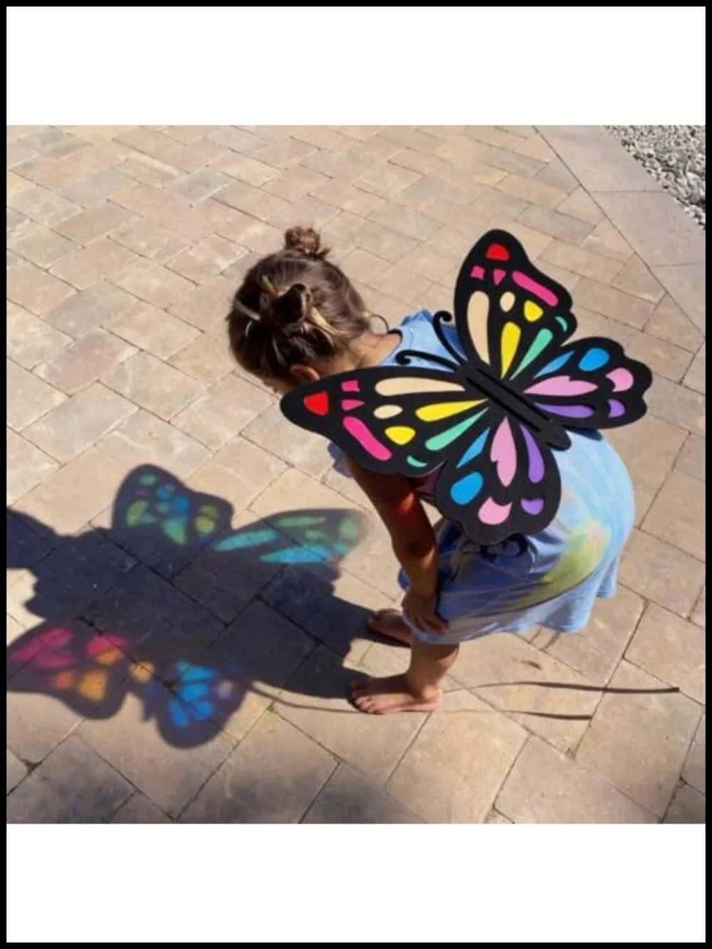 Butterfly Suncatcher Craft Kit for Kids Party DIY Costume Wings